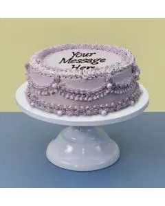 Lavender Pearl Vintage Cake