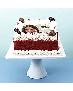 Red velvet photo cake