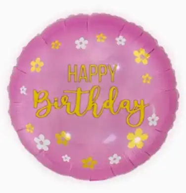 18" Happy Birthday Pink