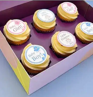 Vanilla Baby Shower Cupcakes