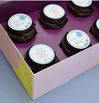 Chocolate Baby Boy Cupcakes