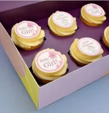 Vanilla Baby Girl Cupcakes