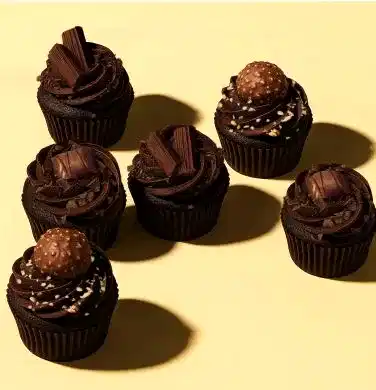 Box Of 6 Hazelnut Cupcakes