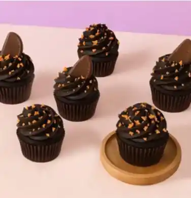 Box Of 6 Chocolate Orange Cupcakes