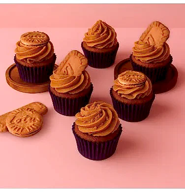 Box Of 6 Lotus Cupcakes
