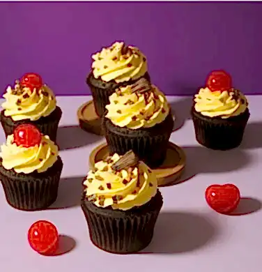 Box Of 6 Black Forest Cupcakes