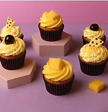 Box Of 6 Mango Cupakes