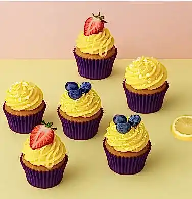 Box Of 6 Lemon Cupcakes