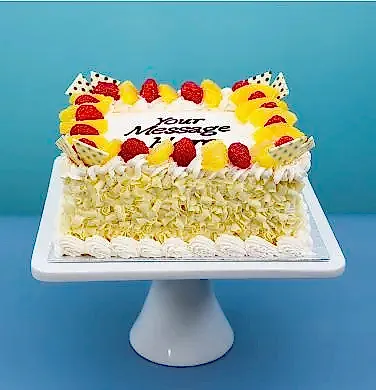 Pineapple Berry Square Cake