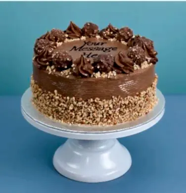 Chocolate Hazelnut Truffle Round Cake