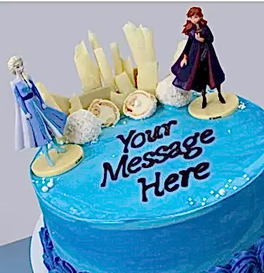 Anna Elsa Frozen Themed Cake
