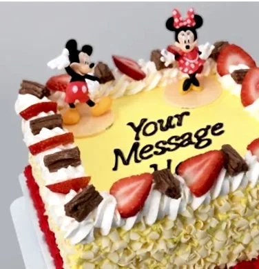 Mickey And Minnie Mouse Themed Cake