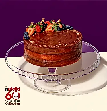 Glazed Berry Naked Cake with Nutella®