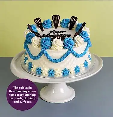 Colour Theme Piped Cake