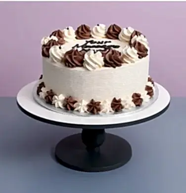 Classic White & Choc Piping