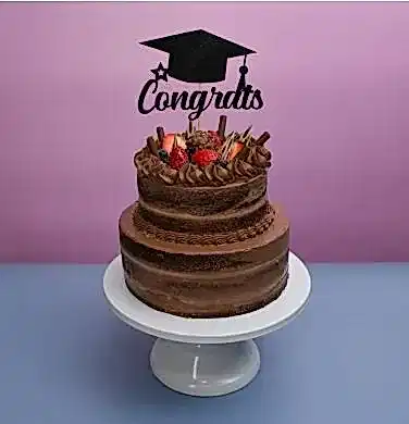 Berry Chocolate Two Tier Graduate Celebration