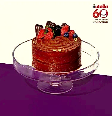 Glazed Berry Naked Cake with Nutella® (6")