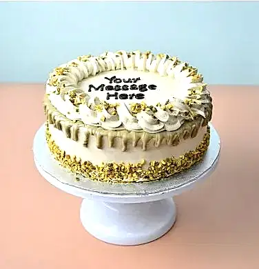 Pistachio Drizzle Cream Cake