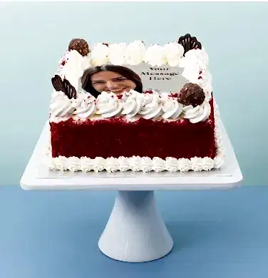 Red velvet photo cake