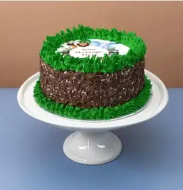 Safari Animals Round Cake