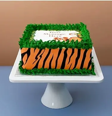 Tiger Square Cake