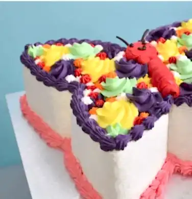 Rainbow Wings Butterfly Cake