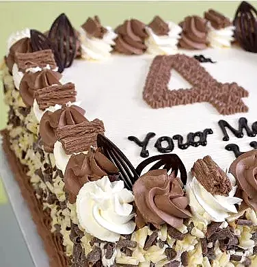 Flake Customised Number Cake