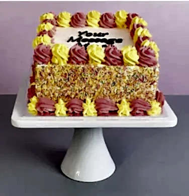 Yellow and Pink Rainbow Sprinkles