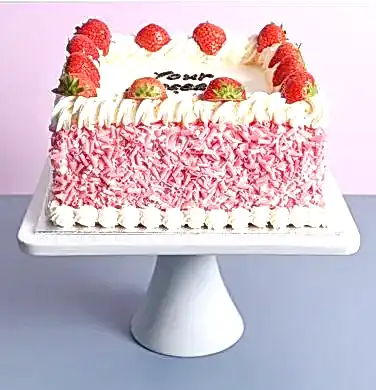 Strawberry Curl Cake