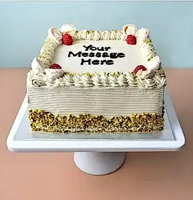 Pistachio Cream Square Cake
