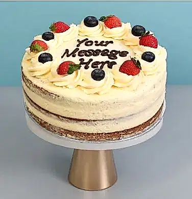 Vegan Vanilla Buttercream Berry Crown